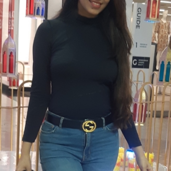 Zara Tops - Zara black polo neck basic top